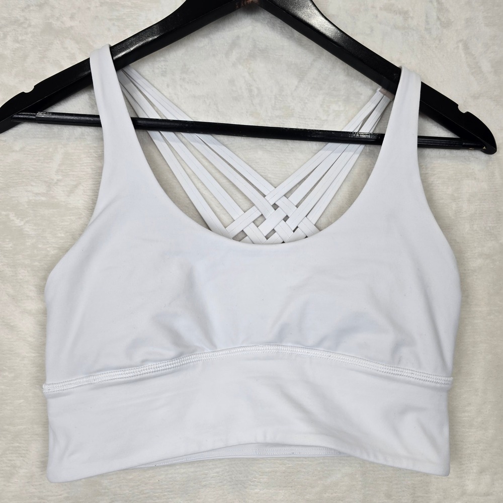 lululemon athletica White Strappy Back Sports Bra